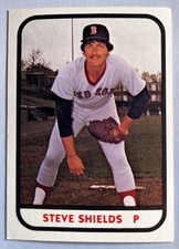 1981 TCMA Bristol Red Sox #17 STEVE SHIELDS Yankees/Braves EX