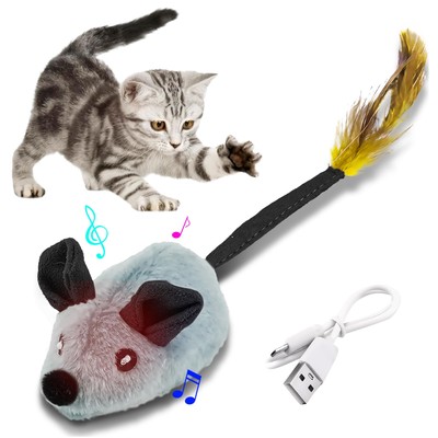 Katzenspielzeug Elektrisch Spielmaus Katzenspielzeug Maus Elektrisches Katzen...