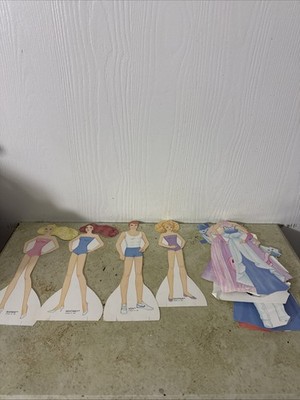 Vintage Barbie Paper Dolls 1987 Golden Mattel