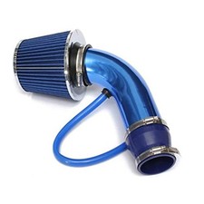 Blue 3" Universal Cold Air Intake Kit - Aluminum Induction Flow Hose Pipe