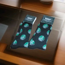 BROOKLYN BREWERY MENS SOCKS LOT OF 2 NEW IN PACKAGE SIZE LARGE