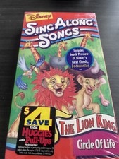Disney Sing Along Songs The Lion King Circle Of Life VHS-Brand New