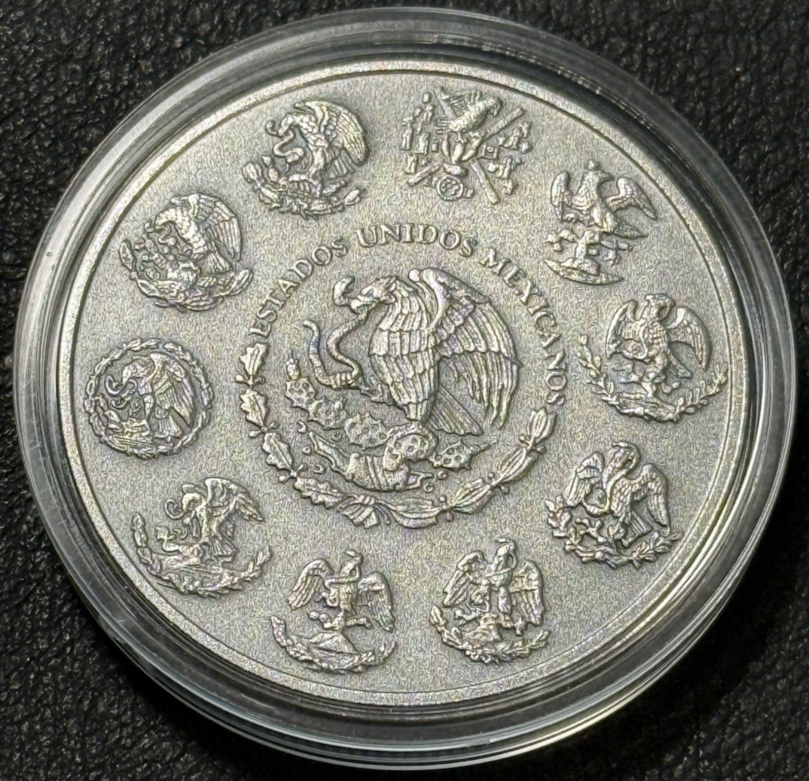 Rare 2018 1 Oz .999 Silver Mo Antiqued Mexico Libertad Plata Pura