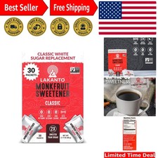 30 Sachets of Monk Fruit & Erythritol Sweetener - Guilt-Free Sweetness Anytime