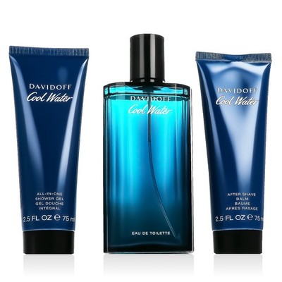 Davidoff Cool Water for Men EDT 125 ml + ASB 75 ml + SG 75 ml (man)