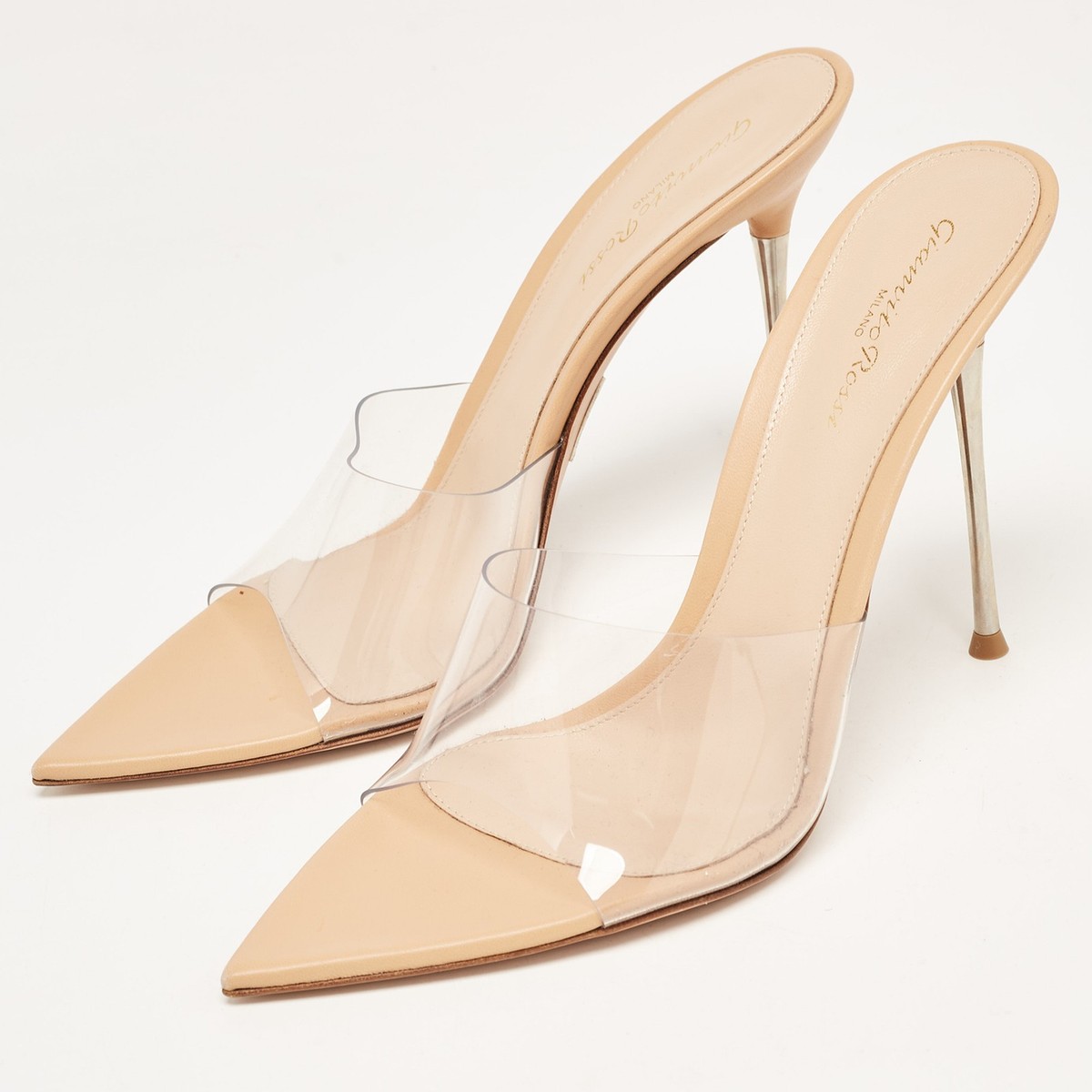 Gianvito Rossi Transparent PVC Elle Slide Sandals Size 41 | eBay