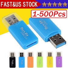 USB 2.0 Micro SD SDHC TF Card Reader Memory Adapter for PC Laptop Camera Lot