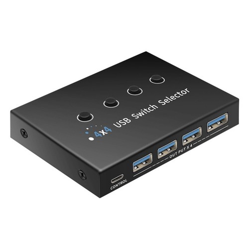 Sélecteur KM de Commutateur USB 3.0 4 Ordinateur Portable PC Hôte Partagean2399