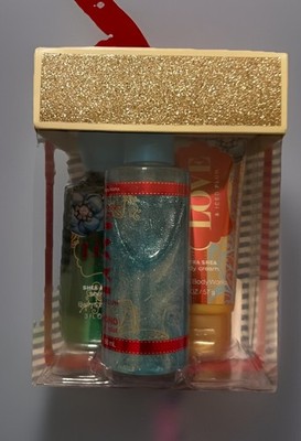 Bath & Body Works CHAMPAGNE LOVE ICED PLUM Gift Set Shimmer Mist Shower Gel +