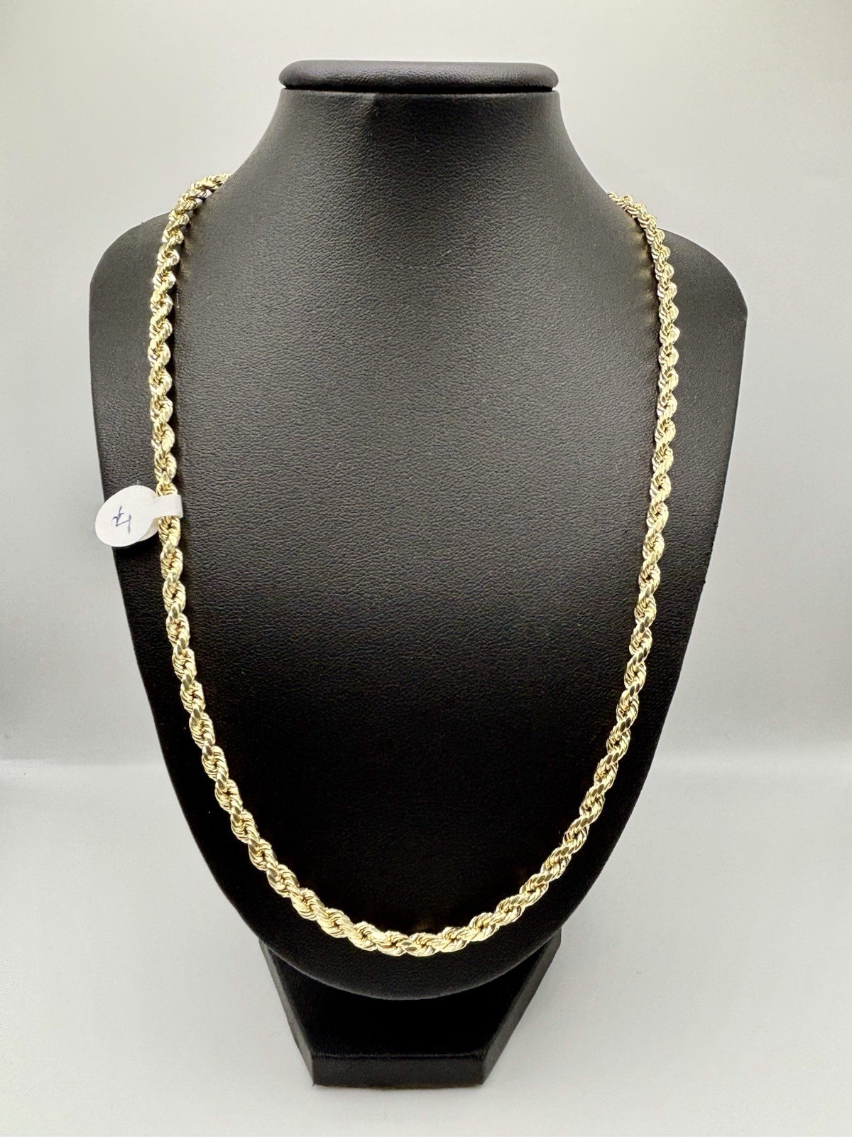 4mm 10k gold rope chain 20in