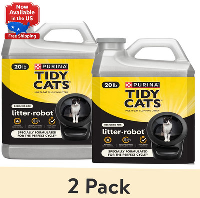 Purina Tidy Cats Litter-Robot Clumping Cat Litter Revitalizing Scent 20 lb 2pack