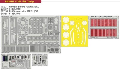 Eduard Big-Ed BIG49369 1:48 F-35A Lightning II zur Verwendung mit Tamiya