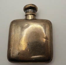 Antique Sterling Silver .925 Small Hip Flask, 34g, 1904 Birmingham