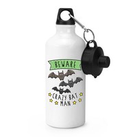 Beware VerrüCkt SchläGer Mann Sports Wasserflasche Halloween Dad VäTer Tag