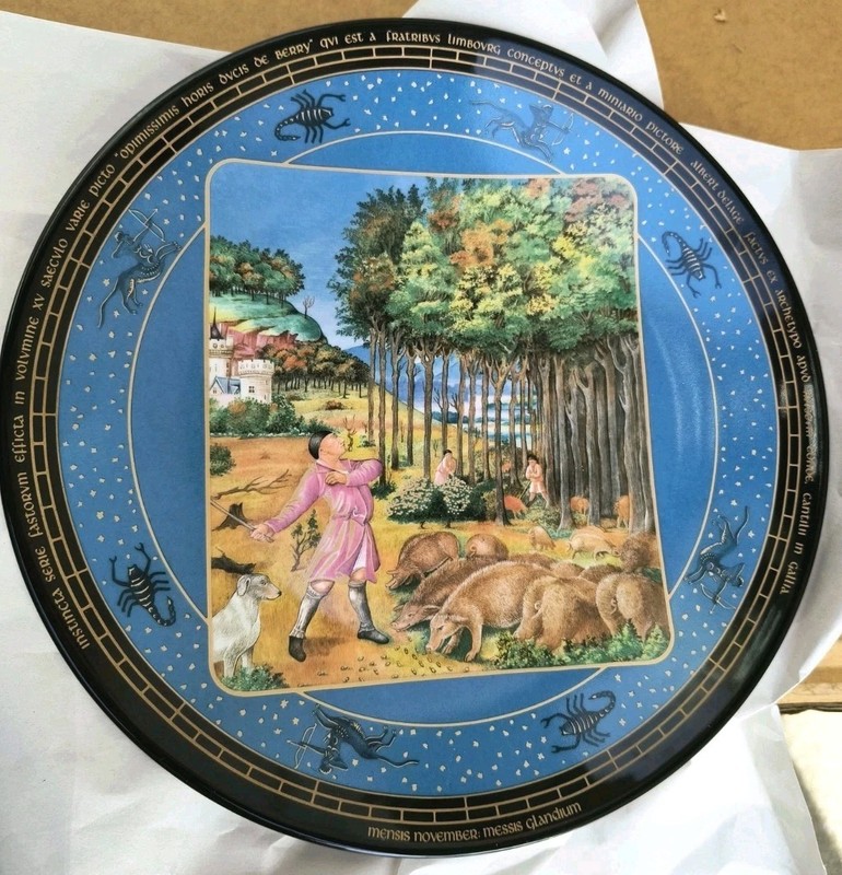 BRADEX NO. 18-015-5.9 ASSIETTE NUMERO AE890 November 1987 D'Arceau Limoges Plate