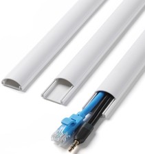 Cord Covers for Wires on Wall, 85in 6 x L14.2in Cable Hider for Hiding 1-2 C...