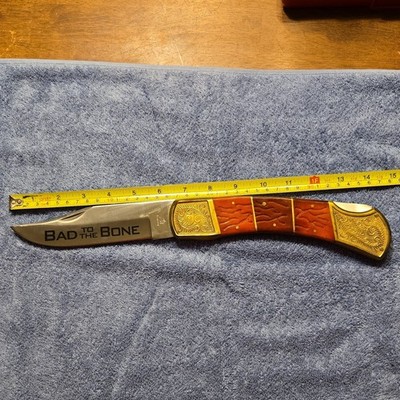 Frost cutlery Pakistan Bad to the Bone Pocketknife Lockback  14 + overall length