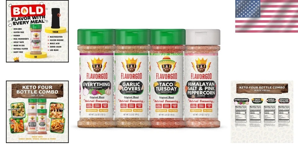 Herb & Spice Seasoning Set - Garlic Lovers, Taco Tuesday - Image 2 of 4