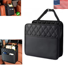 Car Seat Organizer Multi-Pocket PU Leather Car Backseat Storage Bag Waterproof.