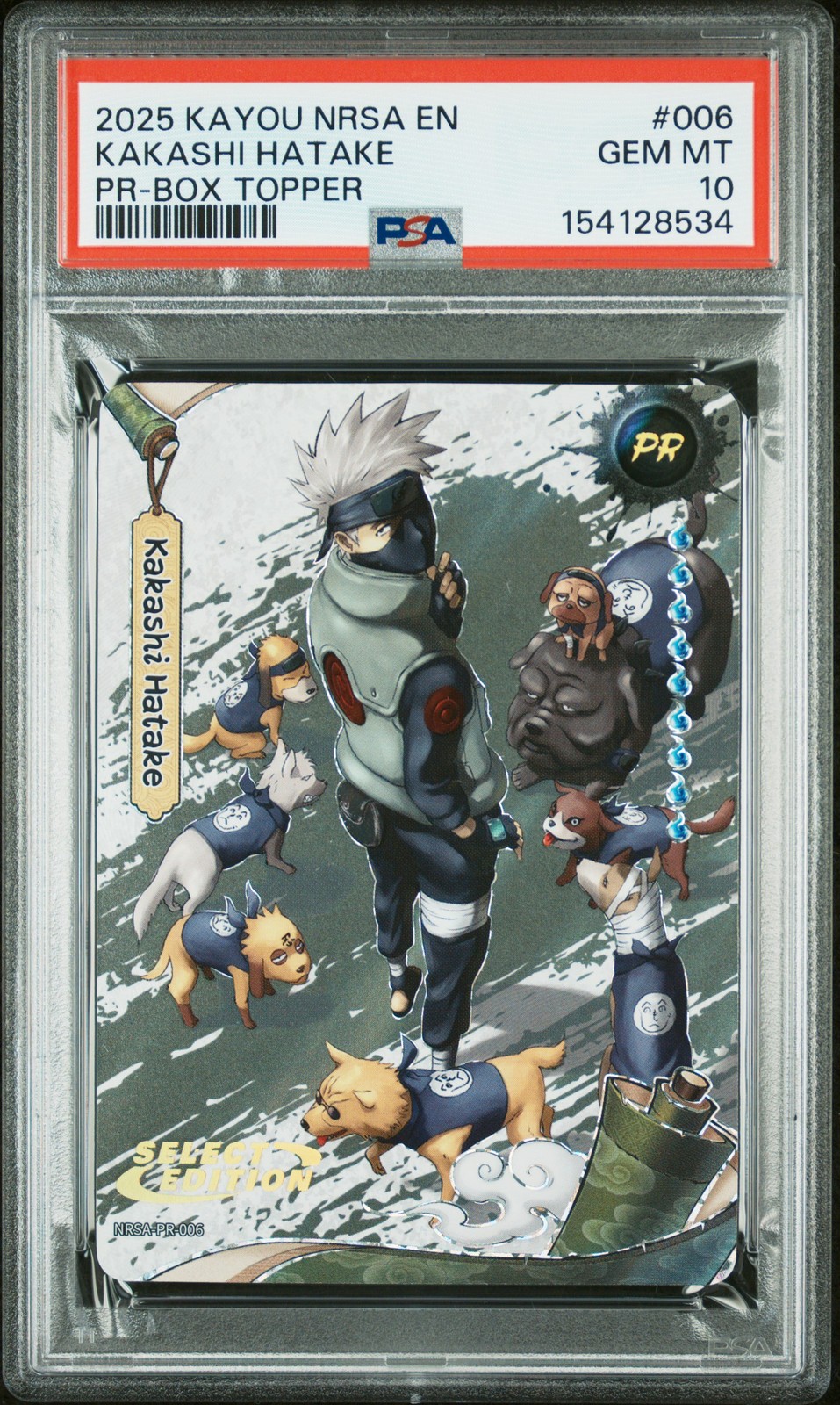 2025 US EXCLUSIVE-BOX TOPPER #006 KAKASHI HATAKE PSA 10