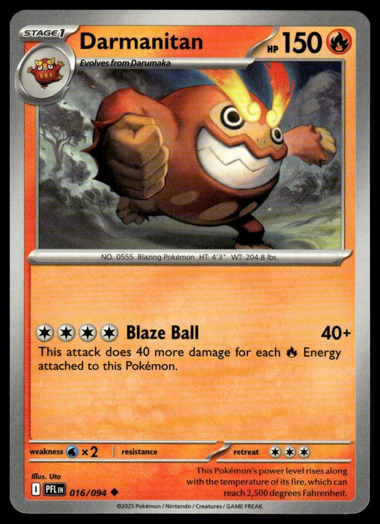 Pokemon Phantasmal Flames #016/094 Darmanitan