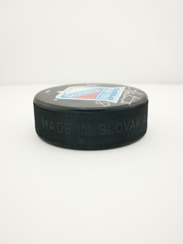 Signed Leapin Lou Fontinato New York Rangers Puck Autograph - Picture 2 of 3
