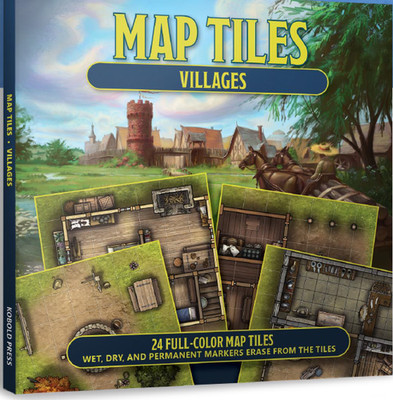 Map Tiles Villages (5E, D&D, Kobold Press) - KOB9894