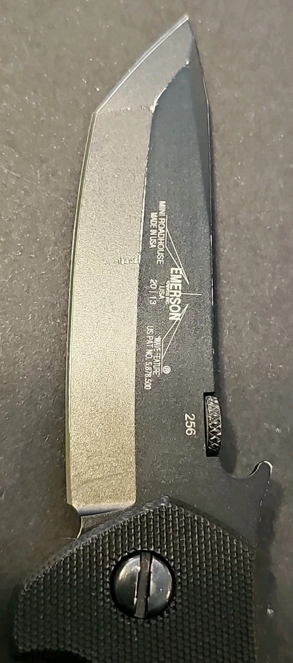 Emerson Mini Roadhouse #256 2013 Tanto 154CM G10 Tactical Folder USA - Image 2 of 4