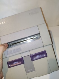 Super Nintendo SNES SNS-001 Console Only Powers On No Video - Very Nice Shell