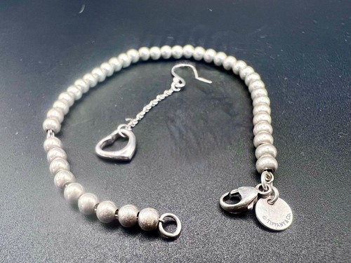 Tiffany & Co. 925 Sterling Silver Jewelry Bracelet(Missing Charm) + 1 Earring