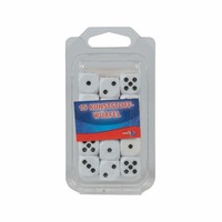 Noris AugenwüRfel ErsatzwüRfel WüRfel SpielwüRfel Kunststoff Weiß 16Mm 15 StüCk