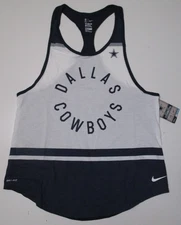 New Dallas Cowboys NFL Football Women's Nike Tee Dri-Fit Tank Top Shirt NWT