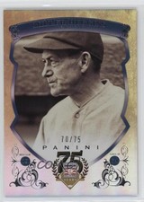 2014 Panini Hall of Fame Blue Shield 70/75 Miller Huggins #34 HOF Shield 0l2