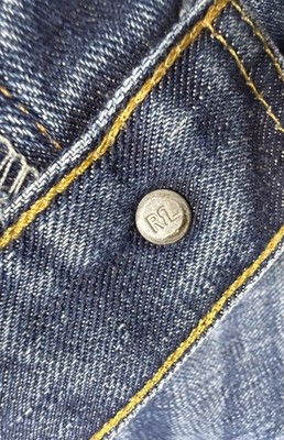 RRL Ralph Lauren DOUBLE RL Low Straight Jeans Mens 34x32 Japan