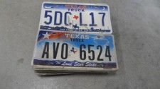 100 Texas flat & embossed craft grade plates bulk listing excellent for crafts!!