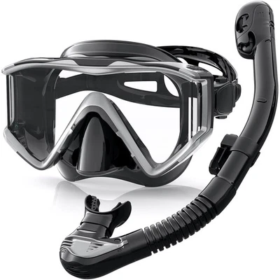 Karvipark Schnorchelset für Erwachsene mit Maske und Dry-Snorkel-Schnorchel - Bild 1 von 2