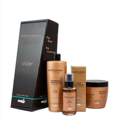 SnepLumina Haarpflege-Set   Shampoo, Maske & Arganöl für Glanz