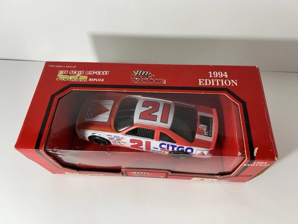 Racing Champions Edición 1994 Nascar Stock Car #21 Morgan Shepherd Citgo 1:24 B9 Foto 3 de 4