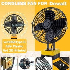 Jobsite Fan for Dewalt 20V Li-ion Battery Cordless Heavy- Duty Steel Camping Fan