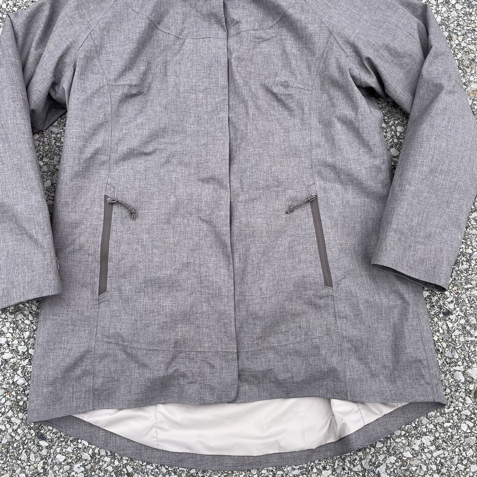 LL Bean TEK 3 In 1 Jacket Womens Large Gray Shell Puffer Liner All Season Coat image 4