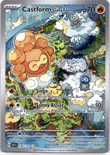 Pokemon TCG Castform Sunny Form 195/191 Surging Sparks Holo Rare Near Mint