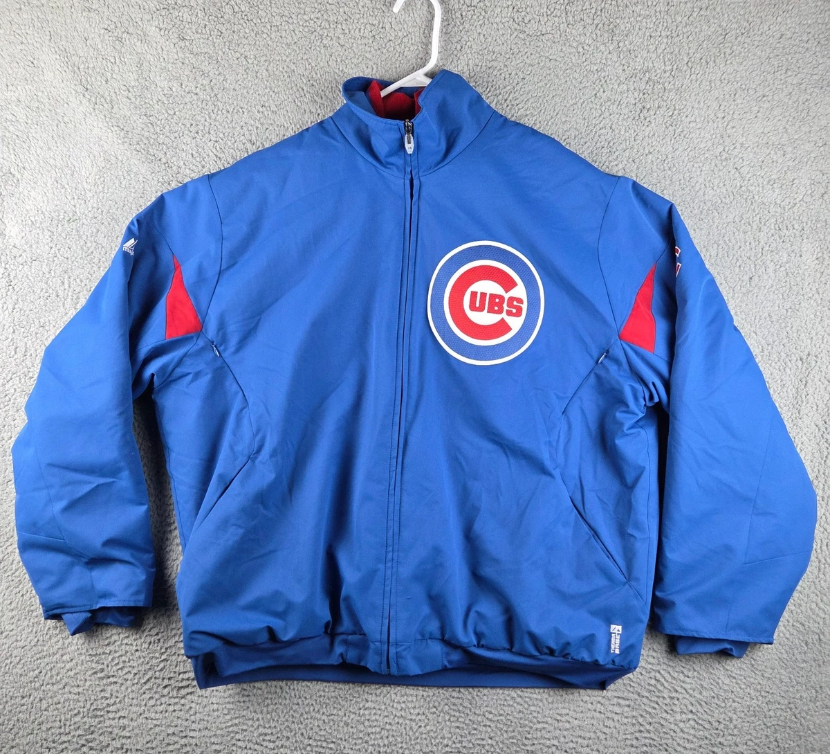 Veste Vintage Chicago Cubs Majestic - Bleu, Boutonnée, Taille 2XL - Rare