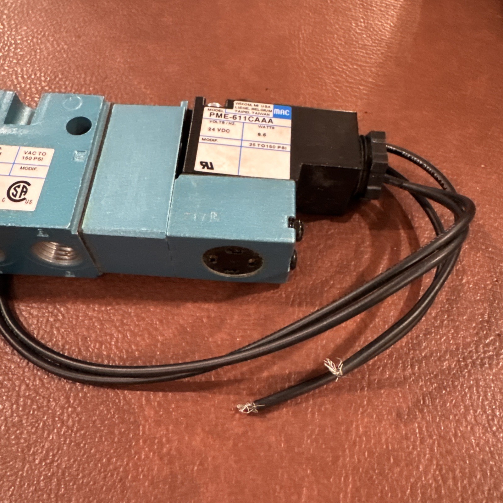Mac Valve 811C-PM-611CA-152 Solenoid Valve Pneumatic