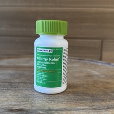 CETIRIZINE Allergy 200 Tablets Hydrochloride Members Mark 10mg SEALED -Exp 9/26