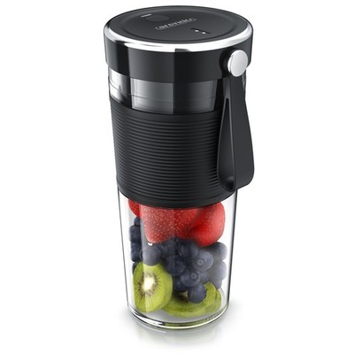 Arendo tragbarer Smoothie-Maker, 100W, inkl. Akku, 350ml, schwarz