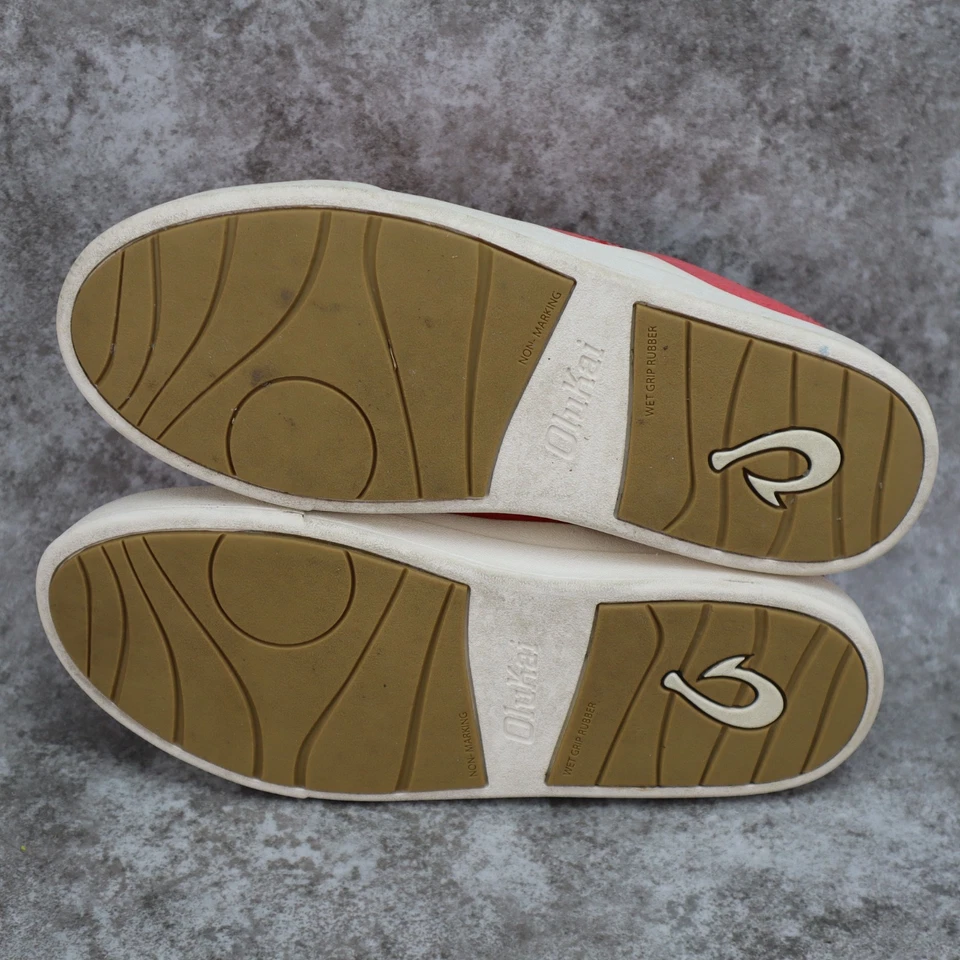 Olukai Kohu Sneakers Casual Comfort Shoes Lehua Flower Pink Womens Size 7.5 - Image 4 of 4