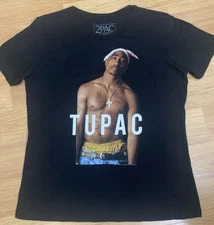 TUPAC SHAKUR SHIRTLESS 90’s RAP HIP HOP 2PAC T-SHIRT ~SIZE LARGE