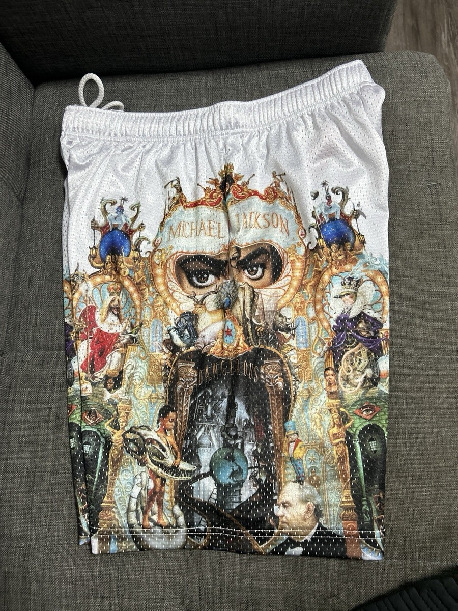 Supreme x Michael Jackson Dangerous Mesh Short SMALL White In Hand