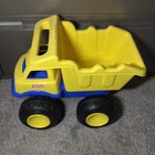 Large Tonka Dump Truck, 1990's, Yellow & Blue, Heavy Duty Plastic, Vintage