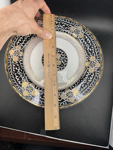 Juego De 4 Platos De Cena Georges Briard “Tapiz Real” De Colección - Imagen 7 de 8
